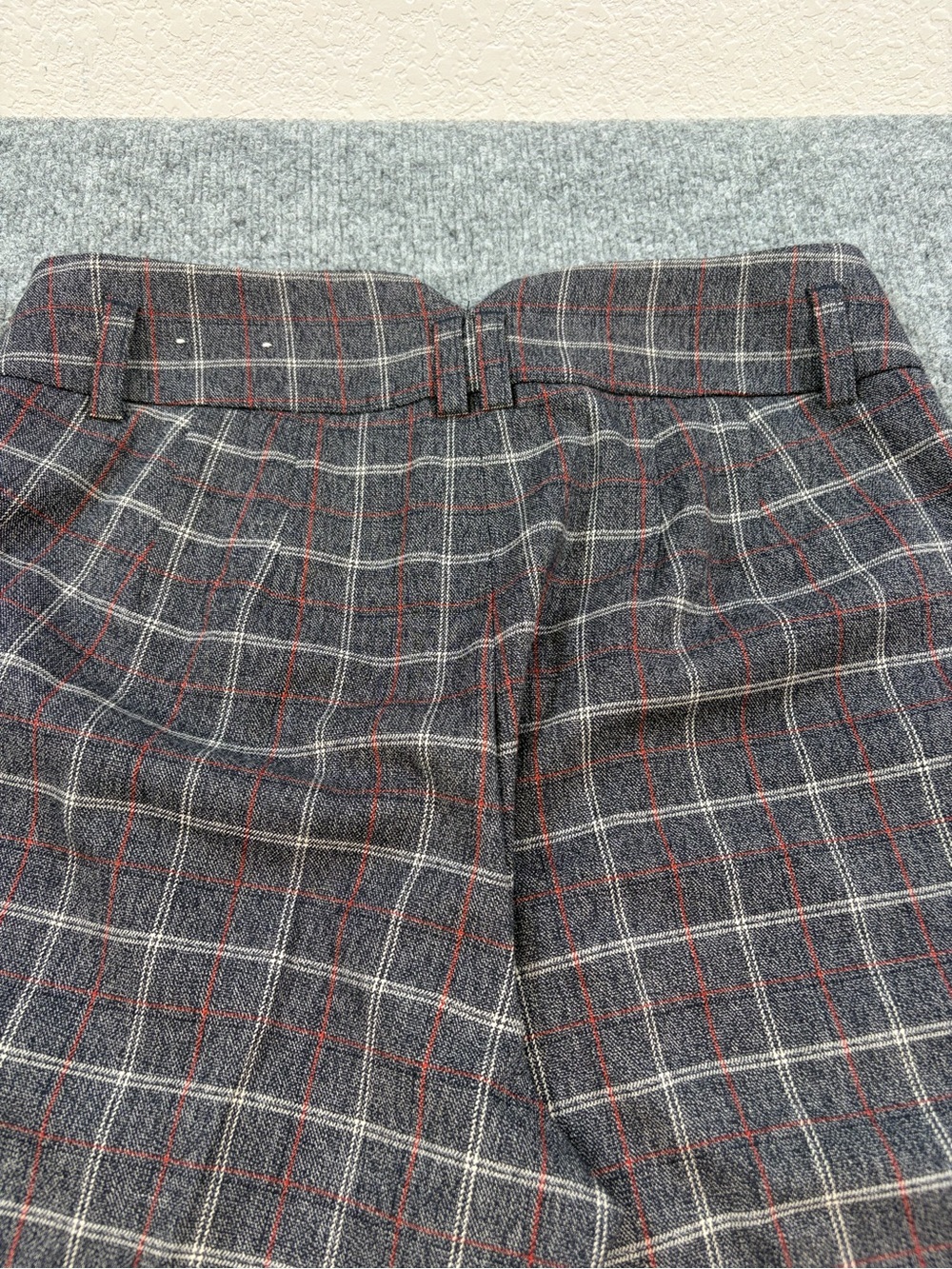 Express Glen Plaid Ankle High Rise Slim Trouser Pants | Career Office Y2K | 8R - Picture 5 of 16